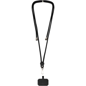 Kubi phone lanyard, Solid black (Lanyard, armband, badge holder)