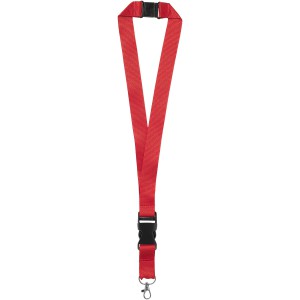Yogi lanyard detachable buckle, break-away closure, Red (Lanyard, armband, badge holder)