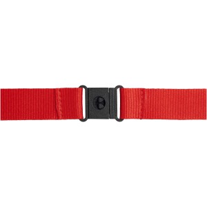 Yogi lanyard detachable buckle, break-away closure, Red (Lanyard, armband, badge holder)