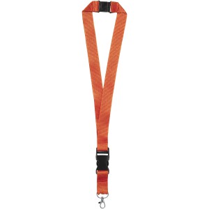 Yogi lanyard with detachable buckle, Orange (Lanyard, armband, badge holder)