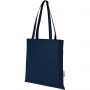 Zeus GRS recycled non-woven convention tote bag 6L, Navy