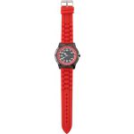 Large, alloy and mineral glass watch for men, Red (6495-08)