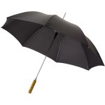 Lisa 23" auto open umbrella with wooden handle, solid black (19547903)