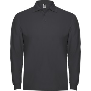 Estrella long sleeve men's polo, Dark Lead (Long-sleeved shirt)