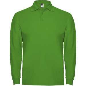 Estrella long sleeve men's polo, Grass Green (Long-sleeved shirt)