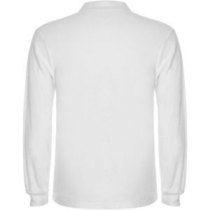 Estrella long sleeve men's polo, White (Long-sleeved shirt)