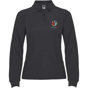 Estrella long sleeve women's polo, Dark Lead (Long-sleeved shirt)