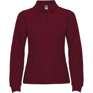 Estrella long sleeve women's polo, Garnet (Long-sleeved shirt)