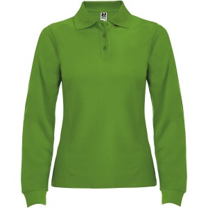 Estrella long sleeve women's polo, Grass Green (Long-sleeved shirt)