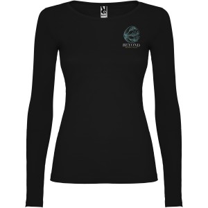 Extreme long sleeve women's t-shirt, Solid black (Long-sleeved shirt)