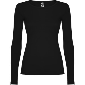 Extreme long sleeve women's t-shirt, Solid black (Long-sleeved shirt)