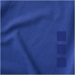 Ponoka long sleeve women's organic t-shirt, Blue (Long-sleeved shirt)