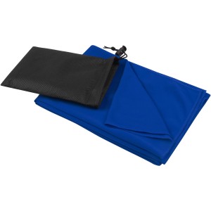 Lucas RPET sport towel 50x100 cm, Royal blue (Towels)