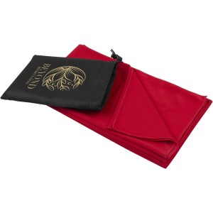 Lucas RPET sport towel 70x140 cm, Red (Towels)