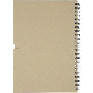 Luciano Eco wire notebook with pencil - medium, Natural (Notebooks)