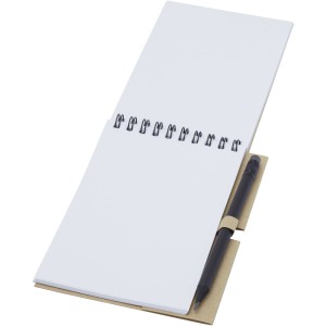 Luciano Eco wire notebook with pencil - small, Natural (Notebooks)