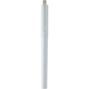 Mauna recycled PET gel ballpoint pen, White (Plastic pen)