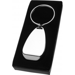 Metal 2-in-1 key holder Alma, silver (Keychains)