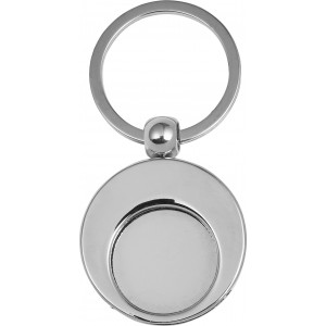 Metal 2-in-1 key holder Christie, silver (Keychains)