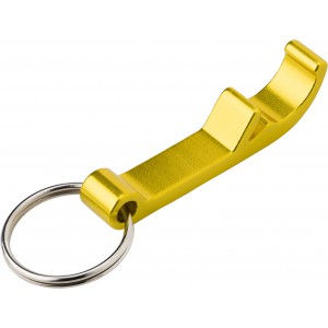 Metal 2-in-1 key holder Felix, yellow (Keychains)