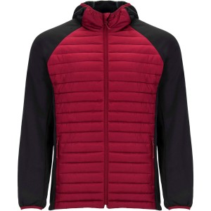 Minsk unisex hybrid insulated jacket, Red, Black