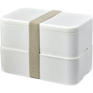 MIYO Renew double layer lunch box, Ivory white, Ivory white (Plastic kitchen equipments)