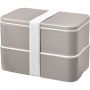 MIYO Renew double layer lunch box, Pebble grey, Pebble grey,