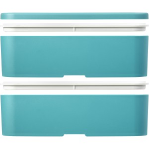 MIYO Renew double layer lunch box, Reef blue, Reef blue, Blu (Plastic kitchen equipments)