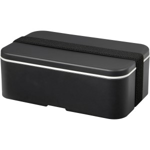 MIYO Renew single layer lunch box, Granite, Solid black (Plastic kitchen equipments)