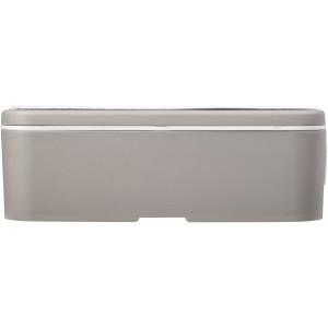MIYO Renew single layer lunch box, Pebble grey, White (Plastic kitchen equipments)