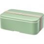 MIYO Renew single layer lunch box, Seaglass green, Pebble gr