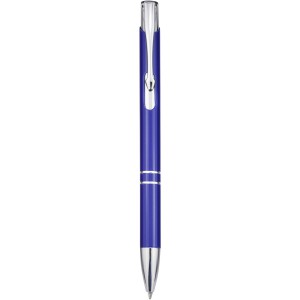 Moneta recycled aluminium ballpoint pen, Blue (Metallic pen)