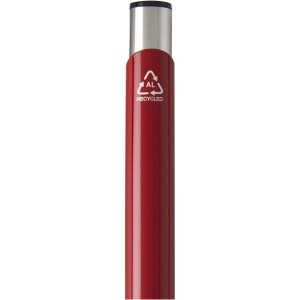 Moneta recycled aluminium ballpoint pen (blue ink), Red (Metallic pen)