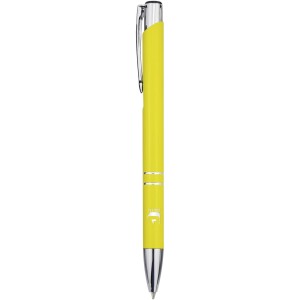 Moneta recycled aluminium ballpoint pen (blue ink), Yellow (Metallic pen)