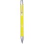 Moneta recycled aluminium ballpoint pen (blue ink), Yellow