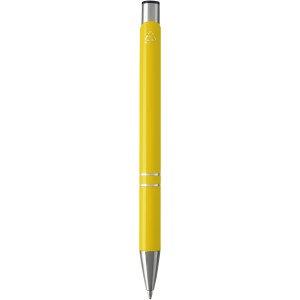 Moneta recycled aluminium ballpoint pen, Yellow (Metallic pen)
