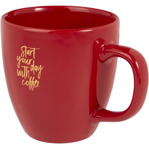 Moni 430 ml ceramic mug, Red (Mugs)