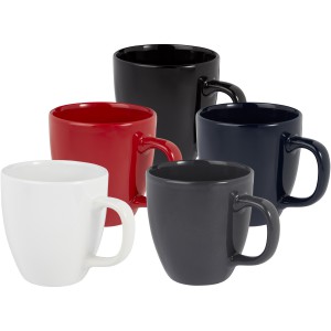 Moni 430 ml ceramic mug, Solid black (Mugs)