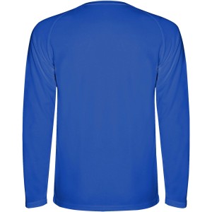 Montecarlo long sleeve men's sports t-shirt, Blue (T-shirt, mixed fiber, synthetic)