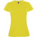 Montecarlo short sleeve women's sports t-shirt, Yellow (R04231B)