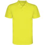 Monzha short sleeve kids sports polo, Fluor Yellow (K04041C)