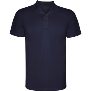 Monzha short sleeve men's sports polo, Navy Blue (Polo short, mixed fiber, synthetic)