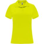 Monzha short sleeve women's sports polo, Fluor Yellow (R04101C)