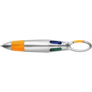 ABS ballpen Marvin, orange (Multi-colored, multi-functional pen)