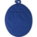 Neoprene oval shaped oven glove., Blue (6643-05)