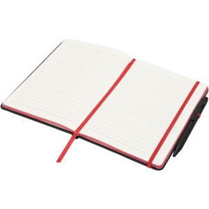 Noir Edge medium notebook, solid black,Red (Notebooks)