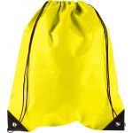 Nonwoven (80 gr/m2) drawstring backpack Nathalie, yellow (8692-06)