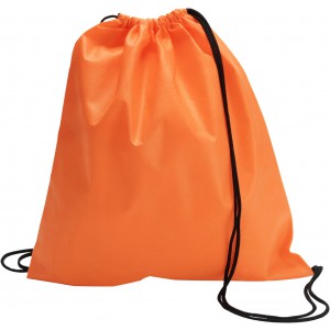 Nonwoven (80 gr/m2) drawstring backpack Nico, orange (Backpacks)