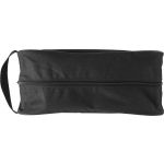 Nonwoven, zippered bag for shoes, black (6260-01)