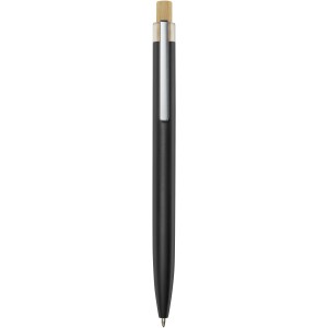 Nooshin recycled aluminium ballpoint pen, Solid black (Metallic pen)